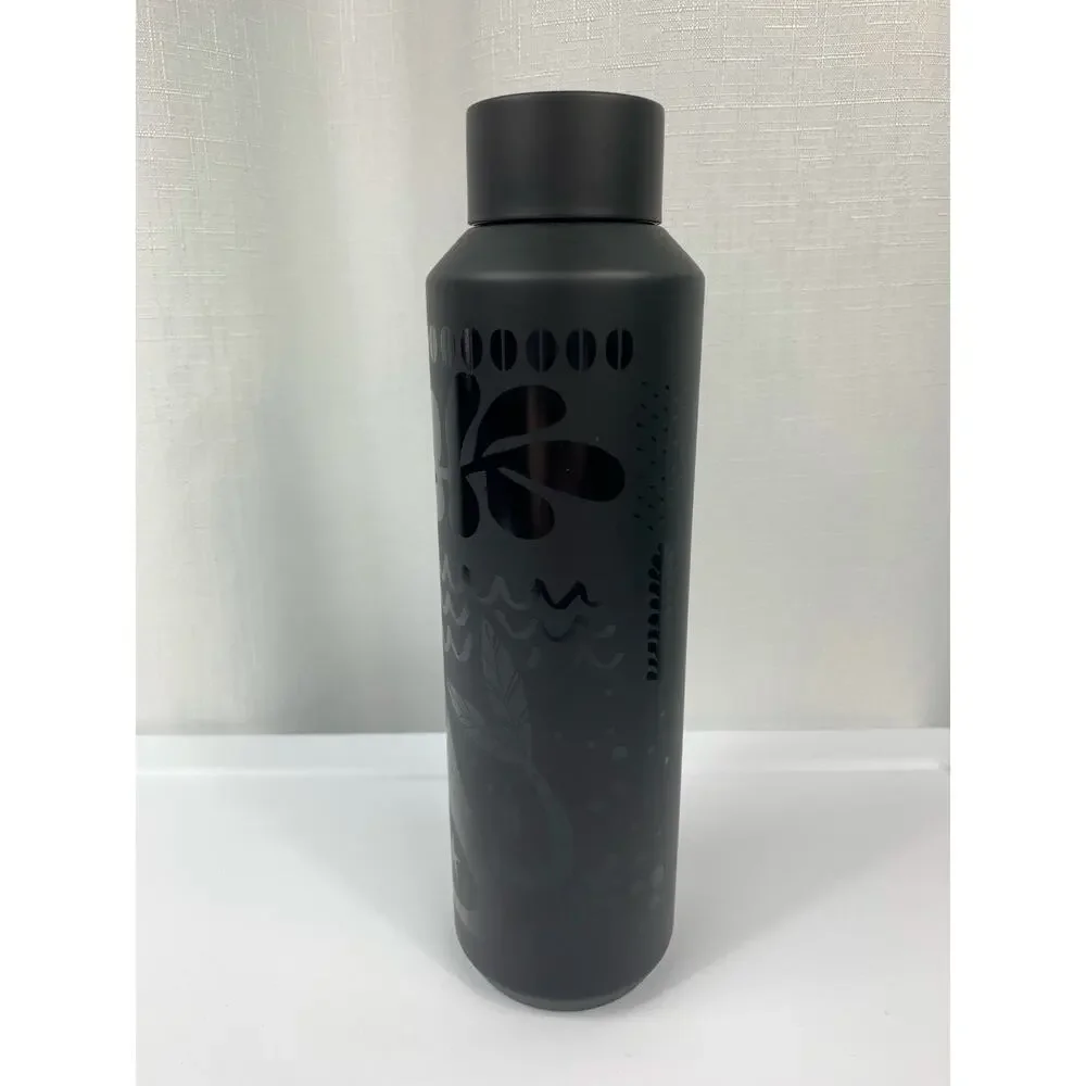 Starbucks Mermaid Water Bottle Vacuum Insulated 20oz Black Matte 2021